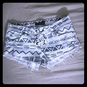 Billa Bong: Lite Hearted lace-up shorts